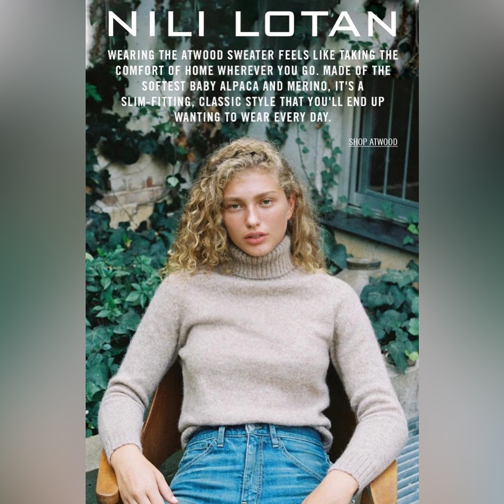 NWT $595 Nili Lotan Atwood Sweater Pullover